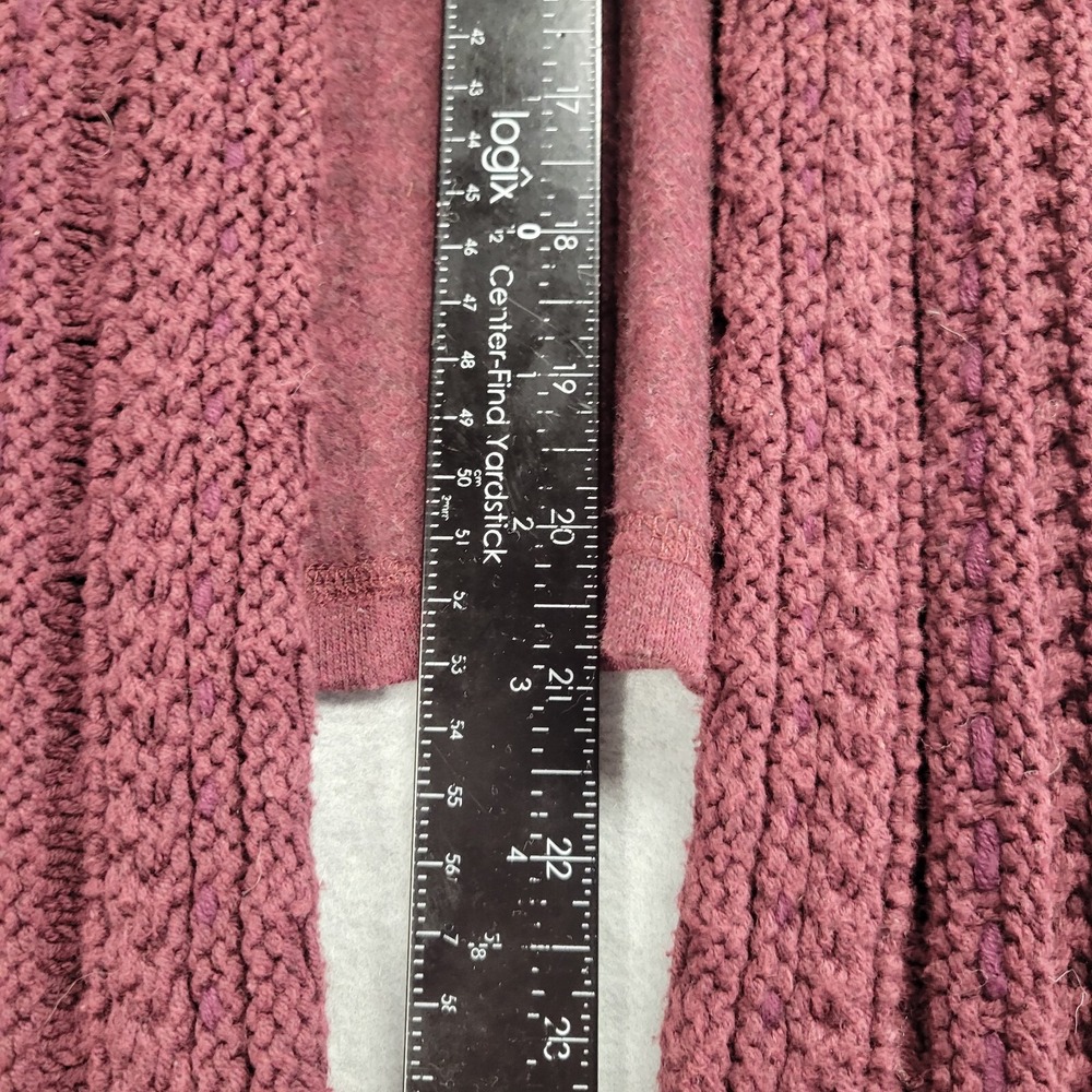 Anthropologie‎ Saturday Sunday Cardigan Sweater Womens Size S Burgundy Comfycore - Picture 4 of 11